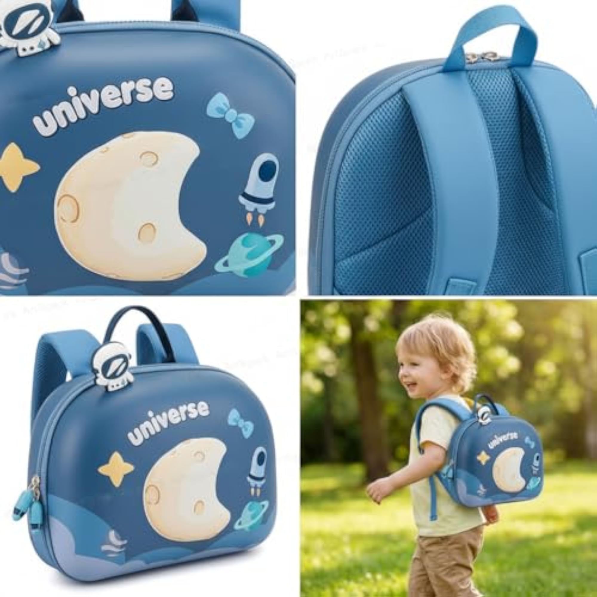 Space Theme Cartoon Backpack for Toddlers