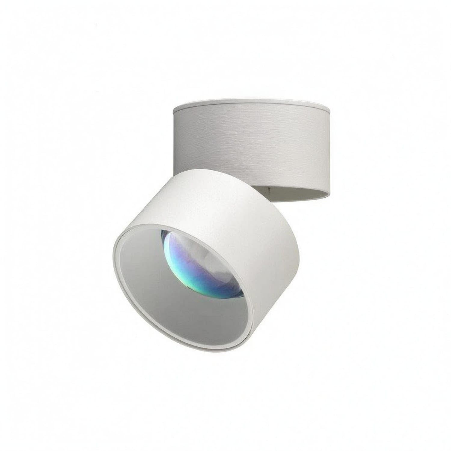 Cylindrical Head Surface Mount Lamp Rotatable Adjustable Ceiling Lamp Foldable Surface Mounted Light Aluminum, 10W, Sur Fold Wht Sunset-image-44