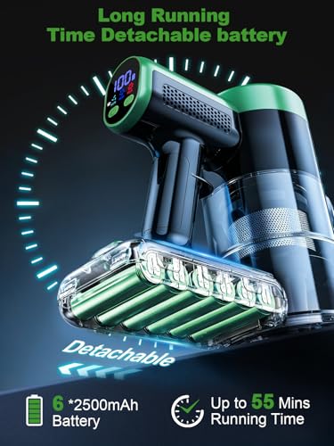 Image of Cordless Vacuum Cleaner, 10 in 1 Vacuum Cleaners for Home, Ultra-Long Runtime Stick Vacuum with Self-Standing & LED Display, Anti-Tangle & Wall Mount Charging