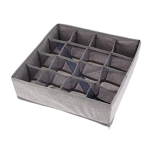 Uonlytech 1Pc Underwear Organizer Storage Box Collapsible Sock Divider Container for Bedroom Dresser and Closet Cells for Organizing Items and Saving Space