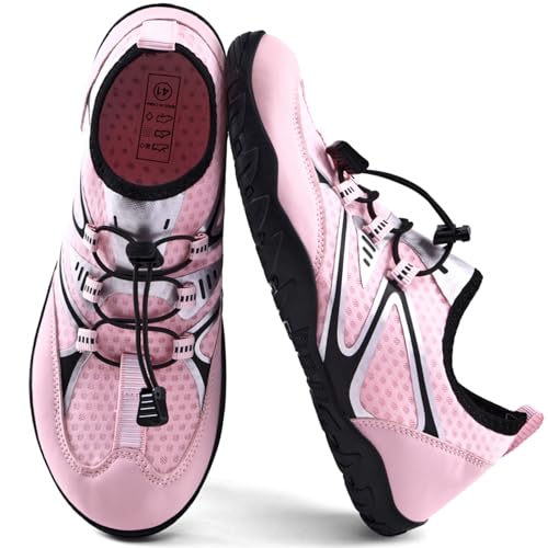 Image of WateLves Water Shoes Mens Womens Barefoot Beach Swim Shoes Quick-Dry Aqua Socks Pool Shoes for Surf Yoga Water Aerobics