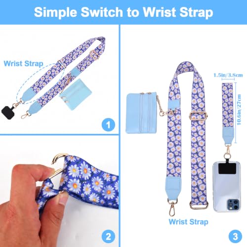 Image of XANGNIER Clip and Go Strap for Phone with Wallet Crossbody,Multicolor 37