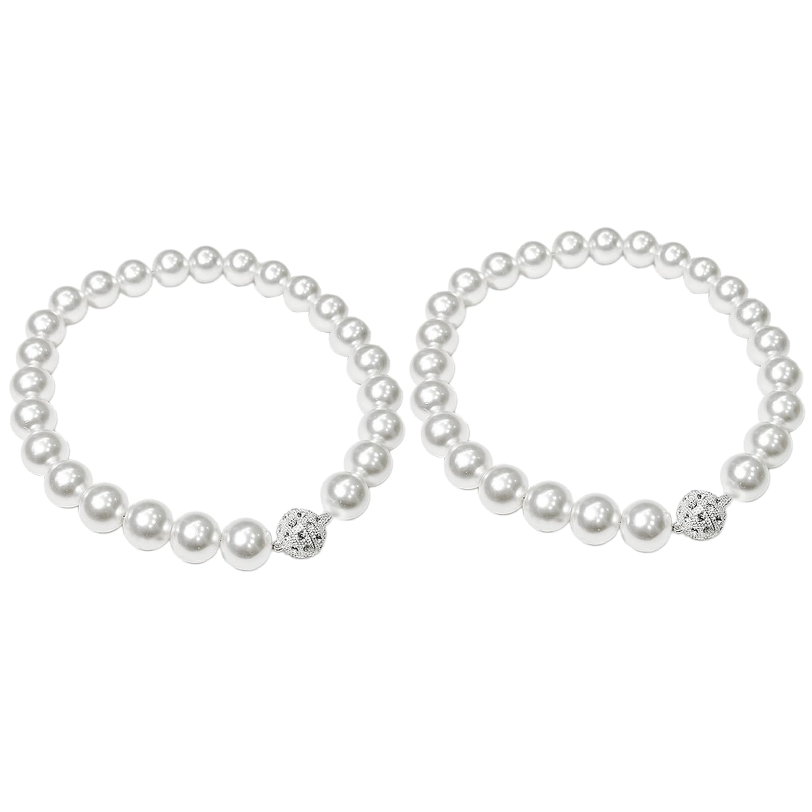 Buxuaaaa Curtain TieBacks, 2Pack Pearls Curtain Tie Back, Modern Decorative Holdbacks Holder with Cord Tiebacks