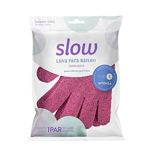 Slow Luva Esfoliante Linha Luva Esfoliante Linha Ls7513 Rosa Ou Roxa