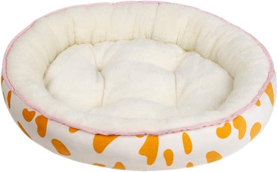 Amazon Jubangb 犬ベッド 丈夫 猫用ベッド クッション 丸形 小型犬 ペットベッド 猫 ベッド 犬 寝床 ペットベット ドッグベッド おしゃれ ペットクッション 洗える ペットマット マット 滑り止め 可愛い 乳牛オレンジ L Jubangb ペット用品 通販