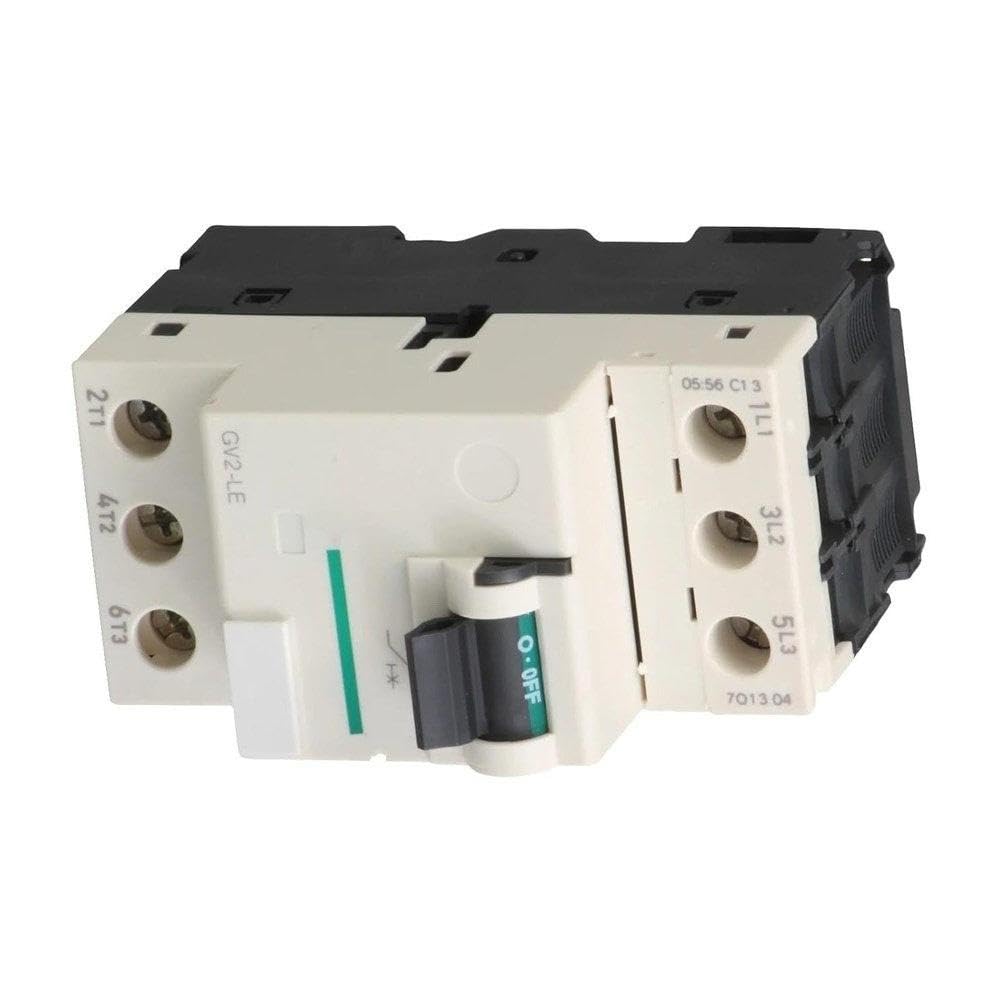 GV2LE04 GV2-LE04 Disyuntor De Motor 3P 0,63 A Terminales De Abrazadera De Tornillo De Control De Palanca Magnética Proteger equipos eléctricos.