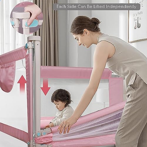 Barrière de lit pour tout-petits contre les chutes nocturnes - 4