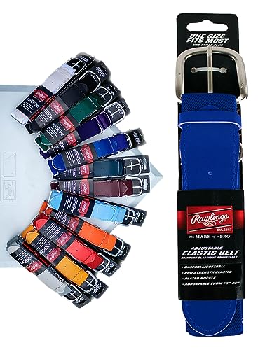 Rawlings Adjustable Belt | One Size Fits Most (18-36) | Royal Blue