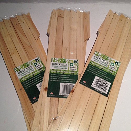3 lots de treillis en bois coloré - Extensibles jusqu'à 150 x 30 cm