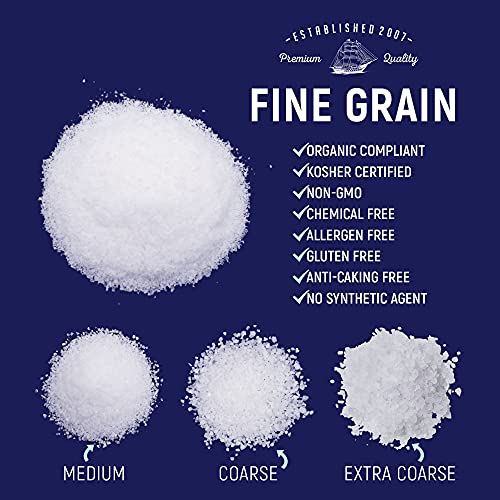 Bulk Sea Salt, Non Iodized and Kosher Fine Sea Salt for Commercial Use