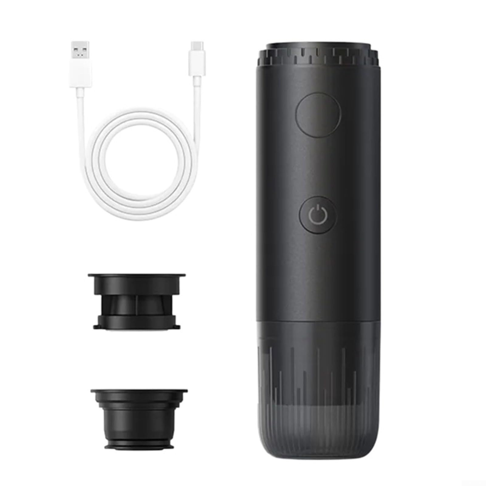 Macchina da caffè USB portatile, macchina da viaggio elettrica con tazza, per auto, ufficio, campeggio e viaggi d'affari, nero (A)