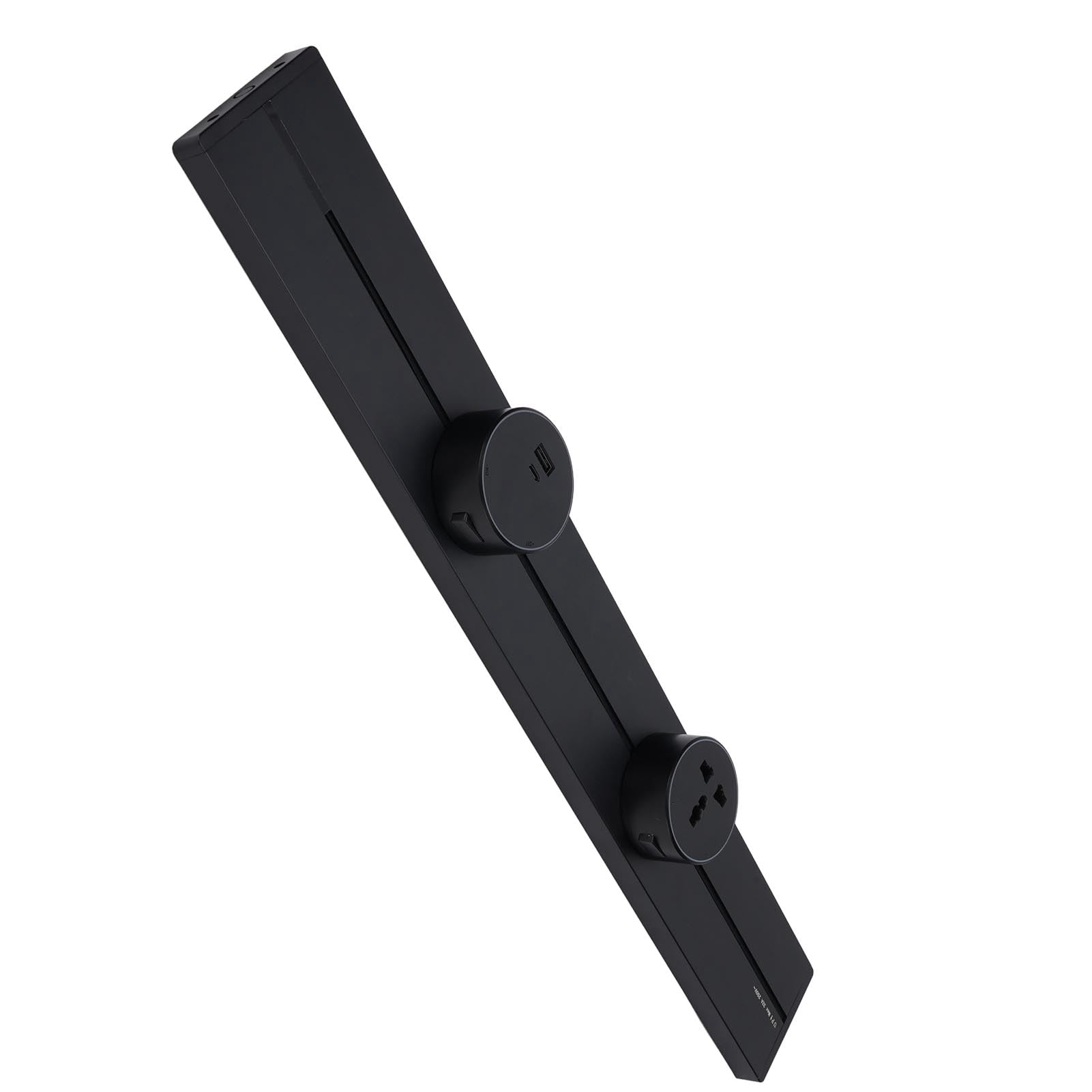 Generic Toma de Corriente de Carril de Pared Extraíble, 600mm, 32A, 8000W, Salidas LED para Sala de Estudio de Pared de TV (2 tomacorrientes universales 1 tomacorriente USB y)