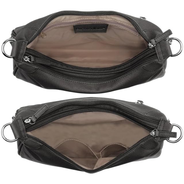 Bolso Tote Hobo para mujer negro pequeño miniatura 5