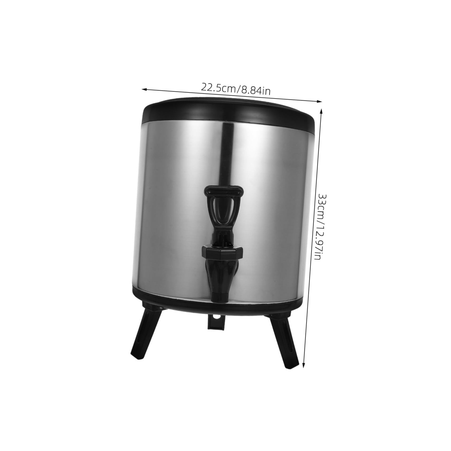 Cabilock Stainless Steel Insulated Beverage Dispenser Double Layer Coffee Server for Hot Cold Drinks Steel Drink Dispenser for Catering Events and Parties