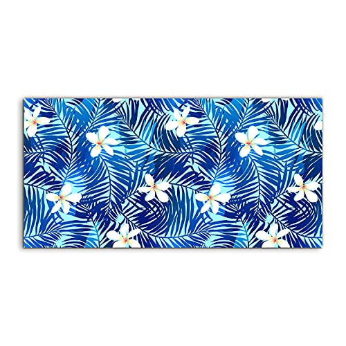 Photo sur verre Plumeria 120x60cm décoration murale
