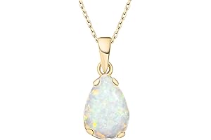 Luminous White Opal Necklace: A Radiant Adornment for Women