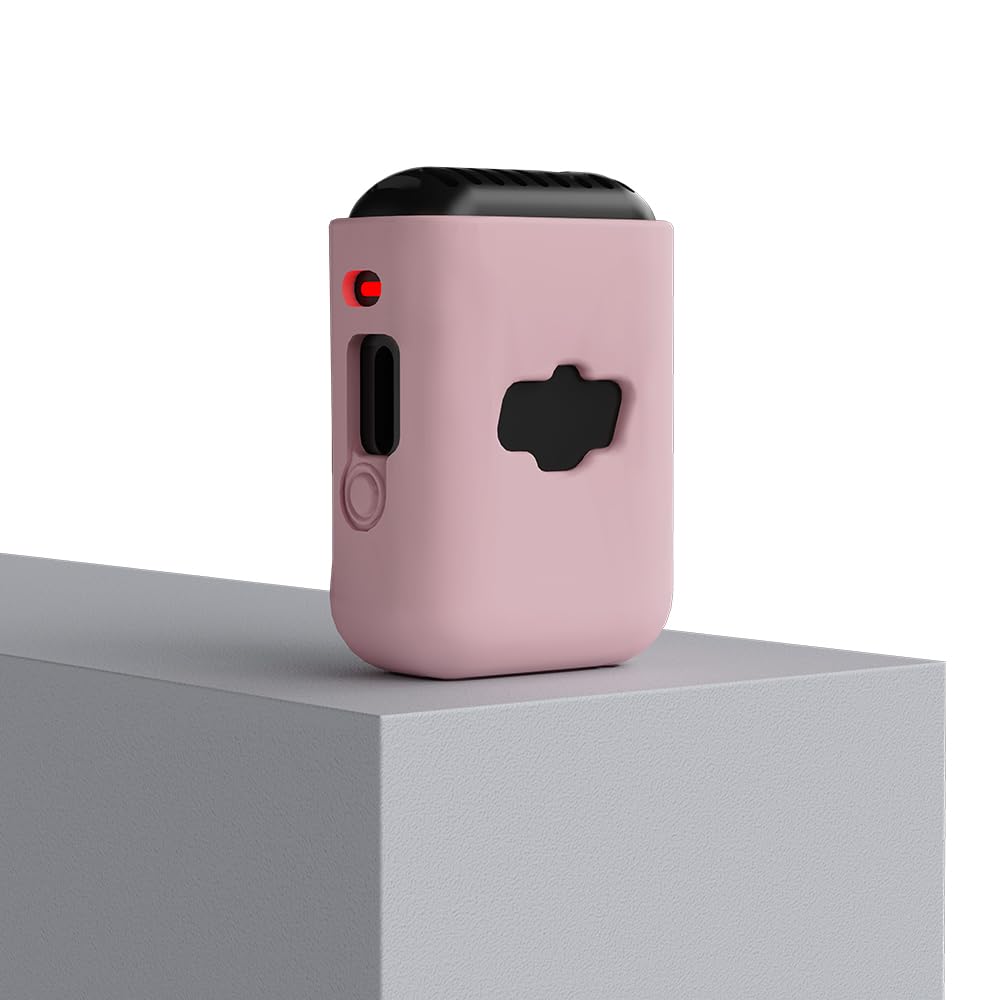 Etui de Protection en Silicone Compatible avec DJI Mic 2, étui de Rangement pour Microphone sans Fil, Housse de Protection Contre la poussière (étui Seulement) (Rose)
