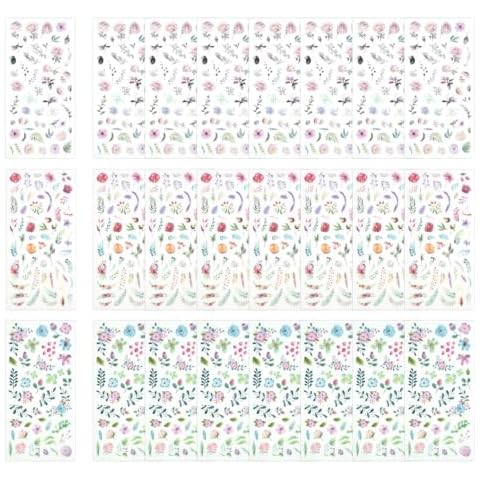 Autocollants de Fleurs ZACUDA 24 PCS Cover