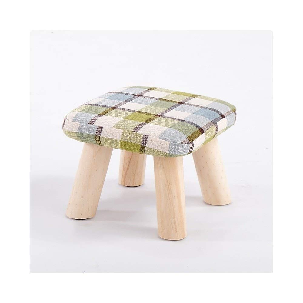 Tabouret de canapé en bois vert pour un salon chaleureux