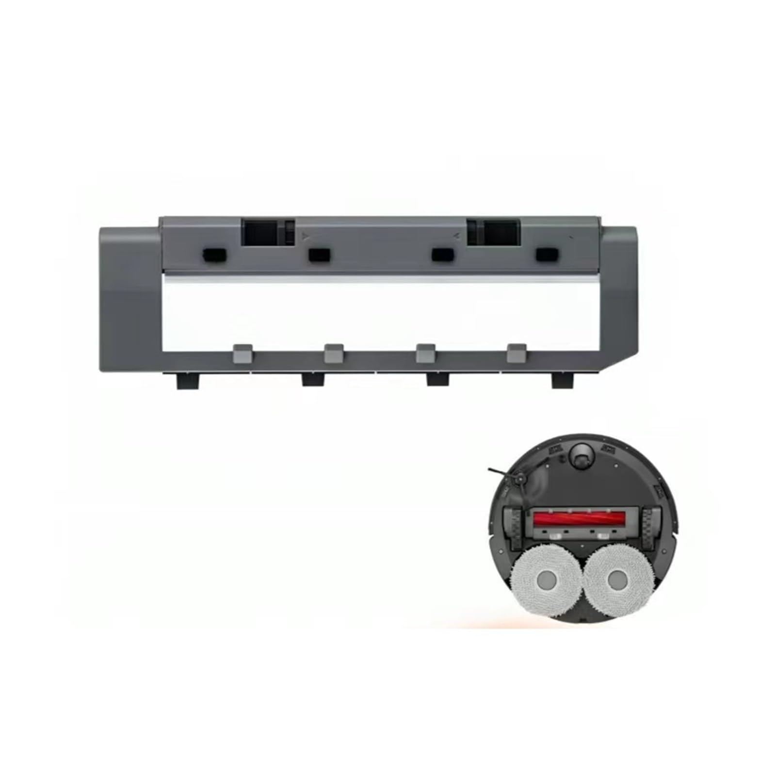 HOLUHGAER Main Brush Cover Accessories Spare Parts Compatible with Roborock Q Revo/Q revo Pro/Q revo MaxV/Q revo S/Q revo Plus Cleaner