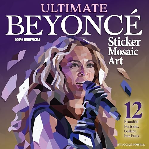 Ultimate Taylor Swift Sticker Mosaic Art: 13 Fearless Mosaic Art Designs & Fun Facts (Design Originals) For Swifties of All Ages - Sticker-by-Number Activity Book with Removable, Reusable Stickers