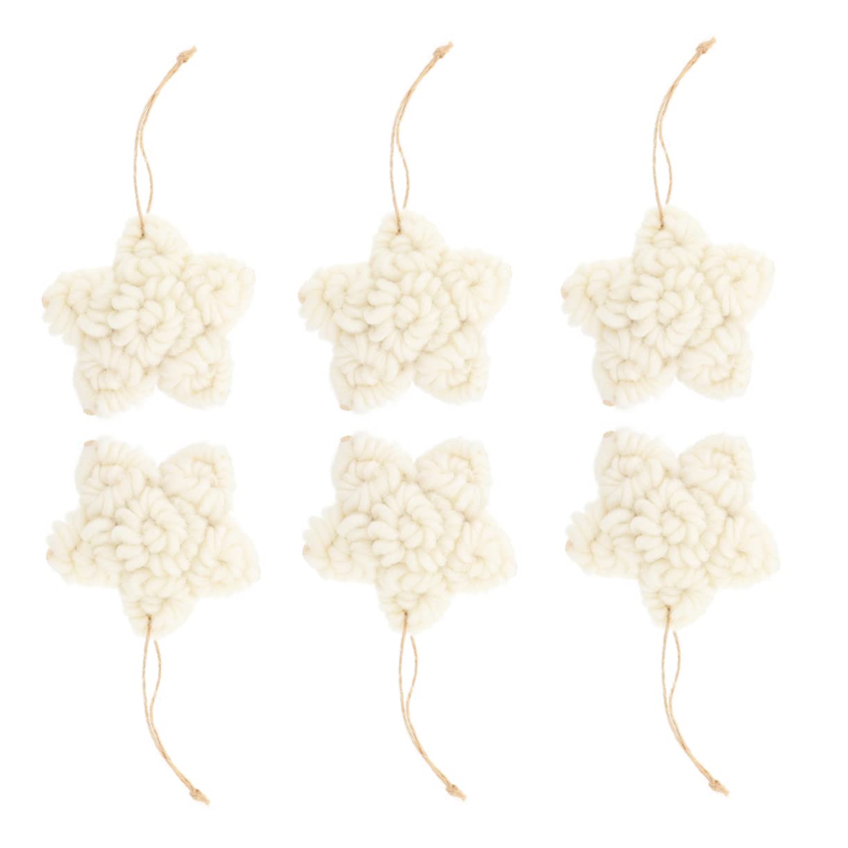 ABOOFAN 2 Set Di Ornamenti A Forma Di Stella Per Albero Di Natale in Feltro Per Ghirlanda Decorazione A Forma Di Stella Per Borse 6 Pezzi*2