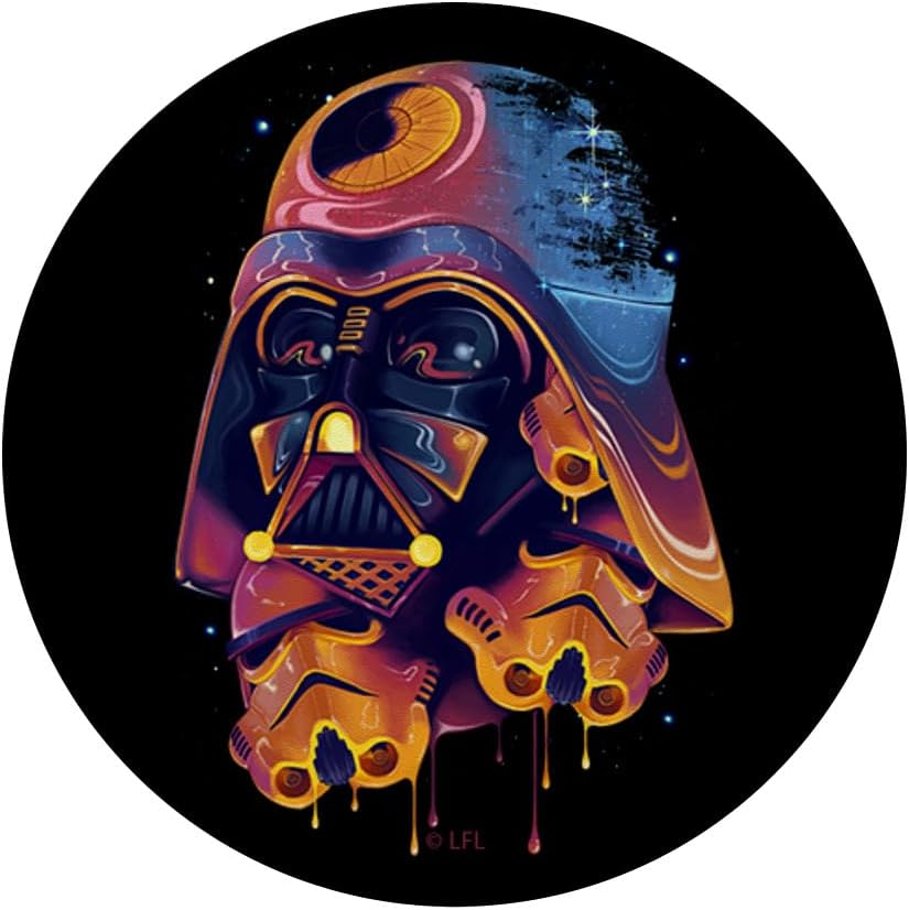 Star Wars Darth Vader Trooper Helmets Psychedelic Drip PopSockets Adhesive PopGrip - Image 3