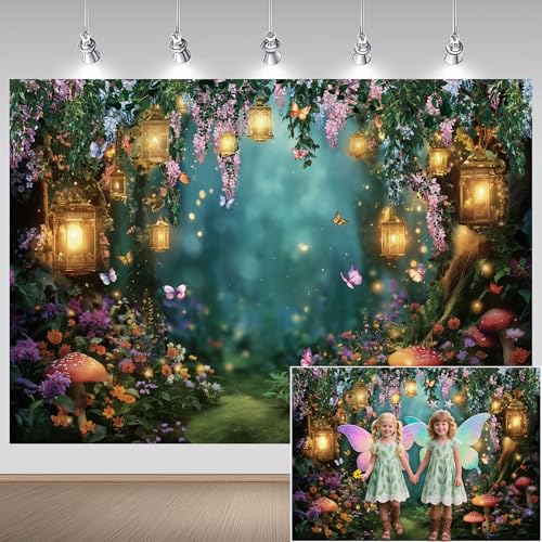 Fondo de Bosque Encantado 5x3 ft para Fotografía miniatura 1