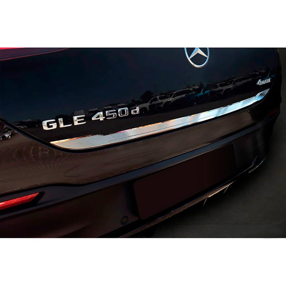 Avisa Chrom Edelstahl Heckklappenzierleiste kompatibel mit Mercedes GLE Coupe (C167) 2019-2023 & Facelift 2023-