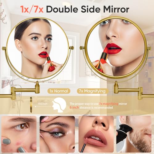 Miroir maquillage mural x7 pour simplifier votre routine beauté - 3