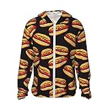 Idéal pour les activités de plein air : que vous soyez à la plage, à la course, au vélo, en randonnée ou au camping, ce sweat à capuche imprimé saucisse sandwich offre l'équilibre parfait entre confort et protection. Il est également assez polyvalent pour être porté comme une veste d'été ou un sweat à capuche léger pour les sorties décontractées