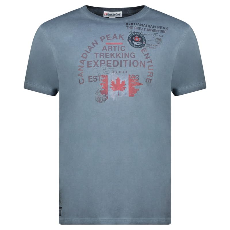 T-Shirt Homme Coton Col Rond Canadian Peak Jergeneak Casual Fit
