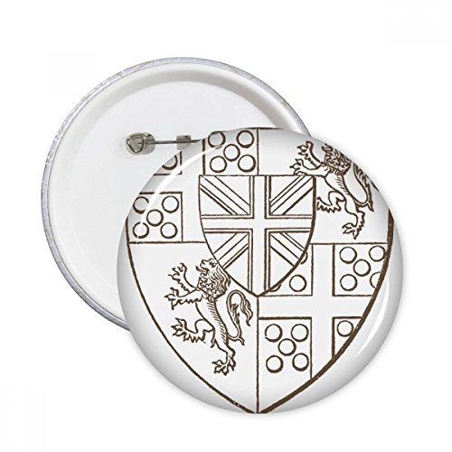 Broches lion baroque noir et blanc pour personnaliser un sac ou une veste en jean tendance