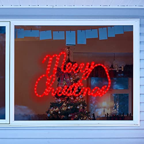 Xmasnova 24 Inch Christmas Window Silhouette Lights,Merry Christmas Window Silhouette Lights,Double Side Lamp Decoration for Holiday Indoor Wall Door Glass Decorations by Xmasnova - Image 3
