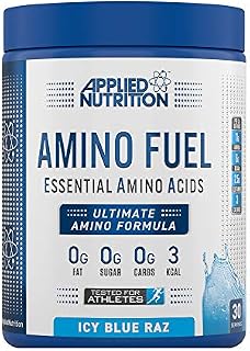Applied Nutrition Amino Fuel - Amino Acids Supplement, EAA Essential Amino Acids Powder, Muscle Fuel & Recovery (390g - 30 Servings) (ICY Blue Raz)