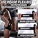20pcs Precut Kinesiology Tape for Knees, Breathable & Waterproof Knee Support Stickers for Knee Comfort, Stability & Muscle Support Patches, Latex-Free Elastic Athletic Tape Strips (Black)