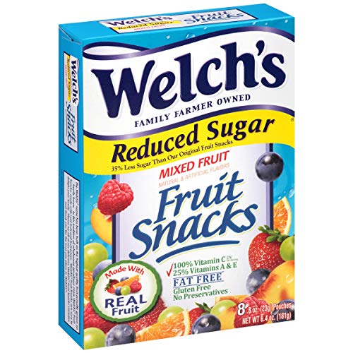 Welchs Reduced Sugar Mixed Fruit Snacks