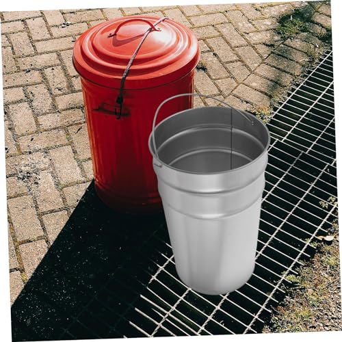 Cesto Metálico para Basura con Asa Capacidad Versátil miniatura 3