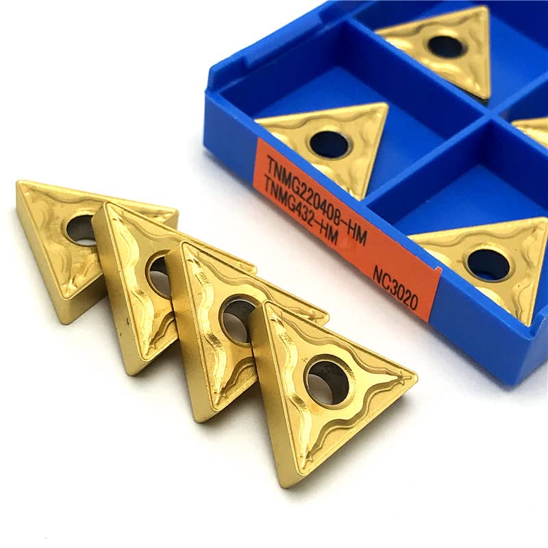 TNMG220408 HM NC3020 TNMG220404 HM NC3020 Carbide Insert High Quality Metal Turning Tool TNMG 220404 Cutting Tools Turning Tool(TNMG220404 HM NC3020,100pcs)