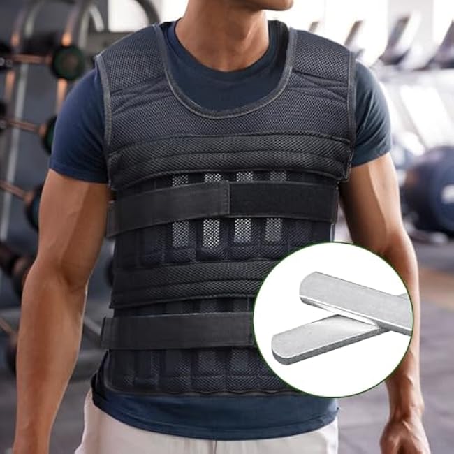 8PCS Steel Plates for Weighted Vest, Adjustable Strength Training Weights with Round Head, Ideal for Running, Jogging, Cardio