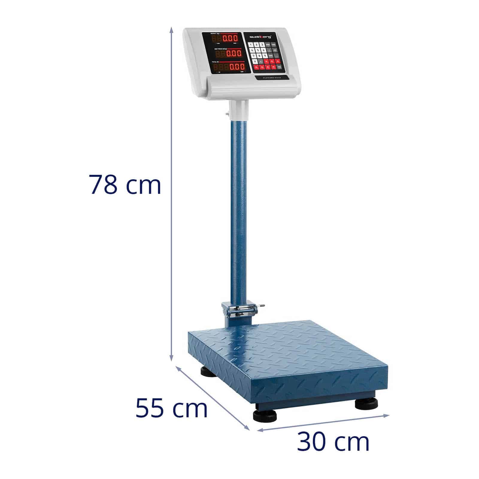 Steinberg Plattformwaage LED 100 kg 10 g 40 x 30 cm Paketwaage