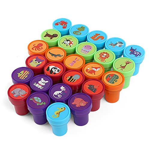 Kesote 26Pcs Animal Ink Stamps for Kids Party Bags Filler