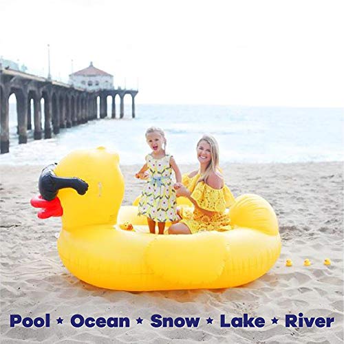 GAME 56501-BB Premium Inflatable-Tuff Duck, Giant, Yellow - Thumbnail 2