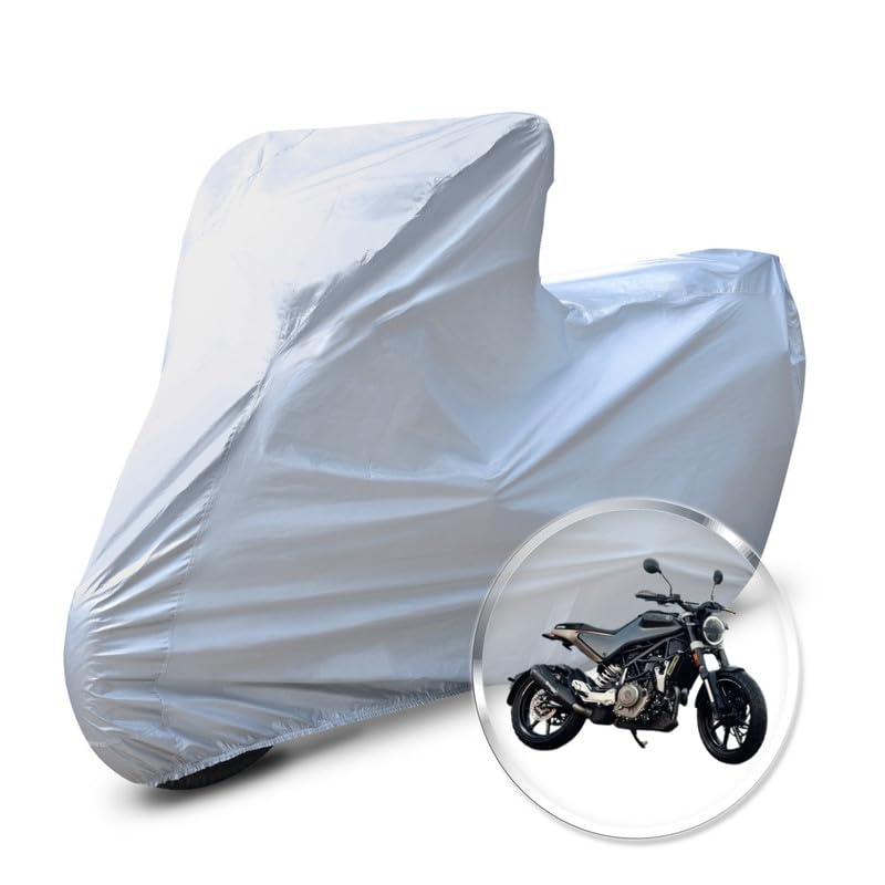 Image of Neodrift 'CrystalMax' Bike Cover for Husqvarna Svartpilen 250 (All-Weather Motorcycle Protection, Water & UV Resistant, Dustproof, Windproof).