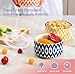 Miicol Ceramic Bowls with Lids Set of 4, Food Storage Containers 20 Oz, Porcelain Serving Bowls 5 Inch, Colorful Mixing Bowl, Kitchen Bowl for Meal Prep, Picnic, Lunch