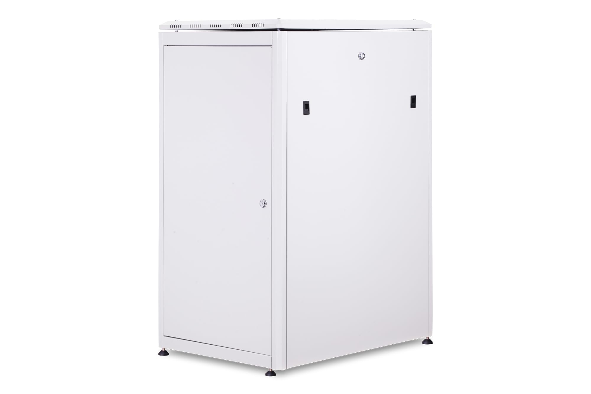 DIGITUS Armadio di rete – Rack da 19 pollici – 22U – 60x80 cm – Profondità utile 74,3 cm – Portata 1200 kg – Autoportante – Porta in vetro – Grado di protezione IP20 – Serie Unique – Grigio