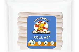 Dentley's Rawhide Rolls: Natural Dog Chews for Pups and Small Dogs