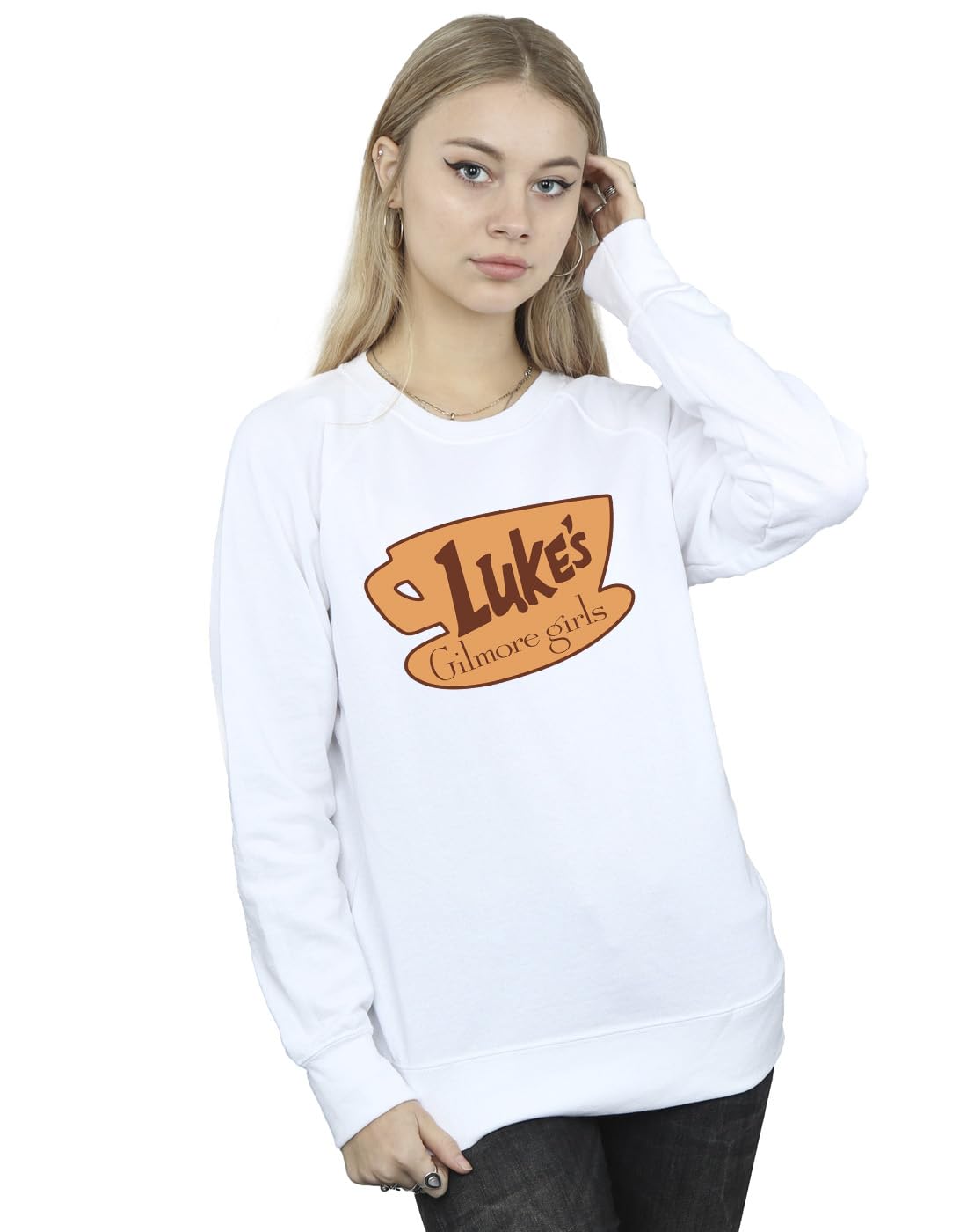 Gilmore Girls - Women's Sweatshirt - Luke's Logo - Small - White