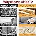 Chamois Cloth for Car 2 Pack Shammy Towel 24'' x 16'' (2.58 sq ft Each) Super Absorbent Car Drying Towel Real Leather Lint Free Streak Free for Car Wash Auto Detailing