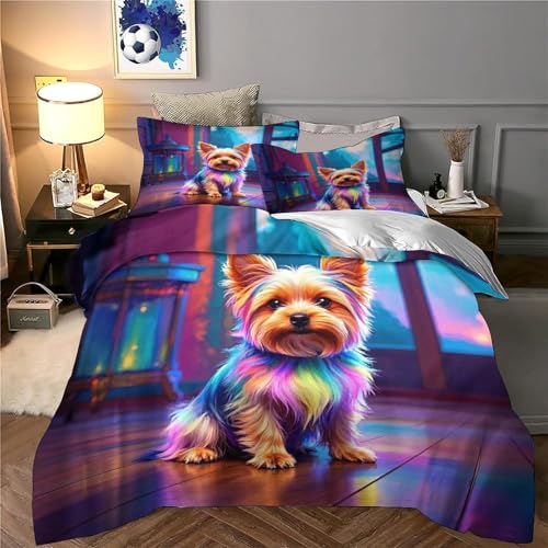 Housse de Couette Hypoallergique Chat pour Lit Super King 260x220 - 6